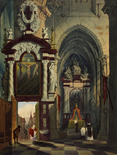 Kathedraal van Antwerpen, 1878 door G.P. Andre